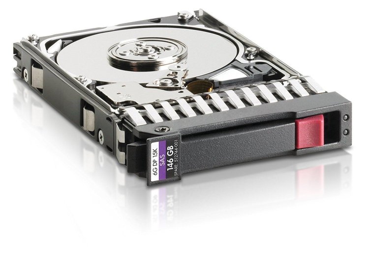 Жёсткий диск HP 146GB 6G SAS 15K rpm SFF (2.5-inch) Dual Port Enterprise Hard Drive (512547-B21)